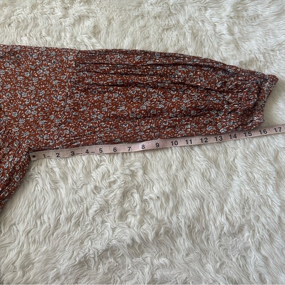 Faherty Dress Montana Swingy Mini Smocked Waist Ennis Floral S NWT New - Picture 13 of 13